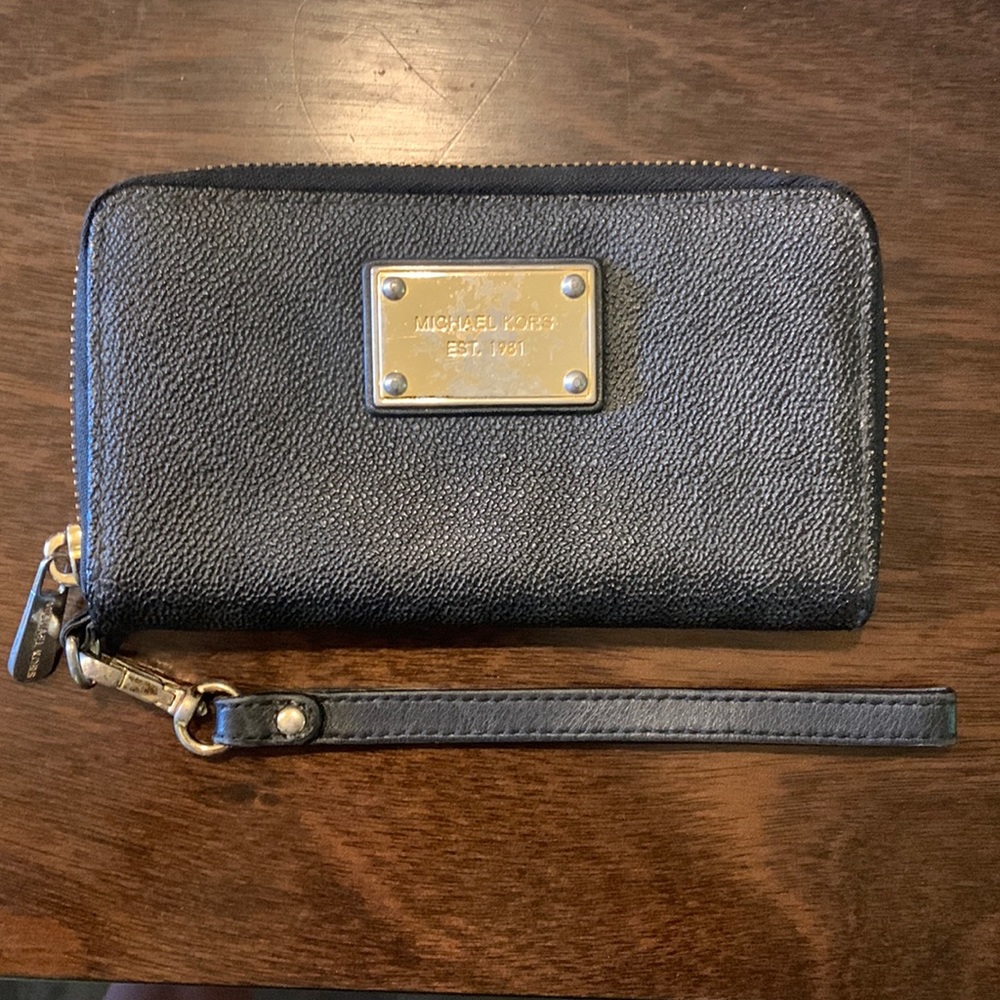 Michael Kors Black Wristlet